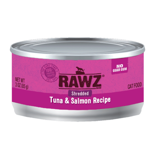 RAWZ Shredded Tuna & Salmon 吞拿魚+三文魚 Cat Food Recipe 肉絲主食貓罐 85g